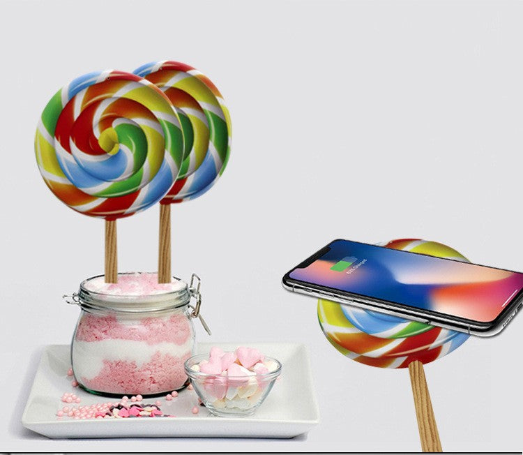 Modèle créatif Lollipop sans fil charge rapide appareil