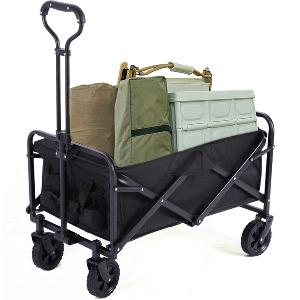 330LB Chariot à chariot pliable lourd Wagon Garden Beach Camping Festival