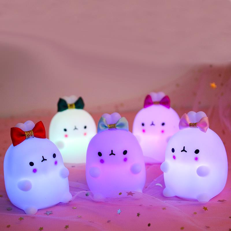 École primaire maternelle Tanabata cadeau mignon lapin lumière de nuit