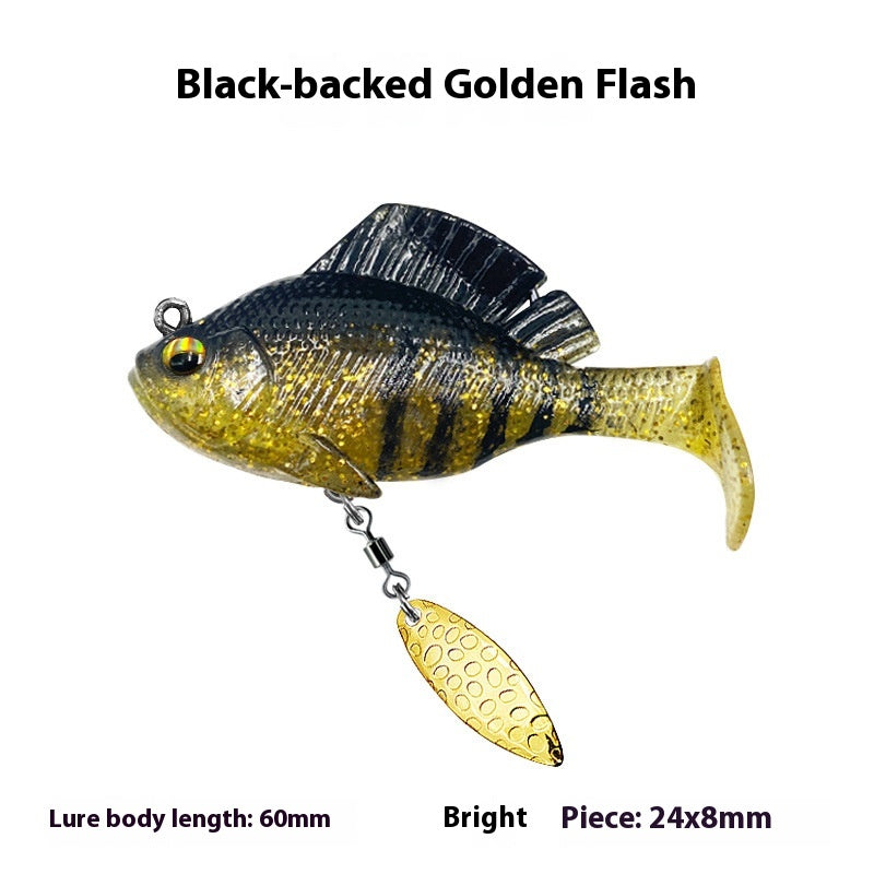 Sequins rotatifs T Tail Topmouth Culter Bass Mandarin Poissons Aile