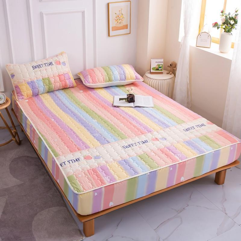 Cotton recouvert anti-dérapant tapis de lit