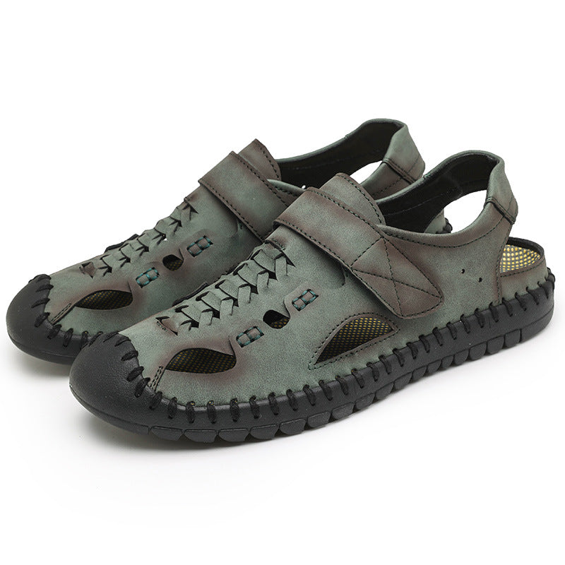 Sandales en cuir d'extérieur casual