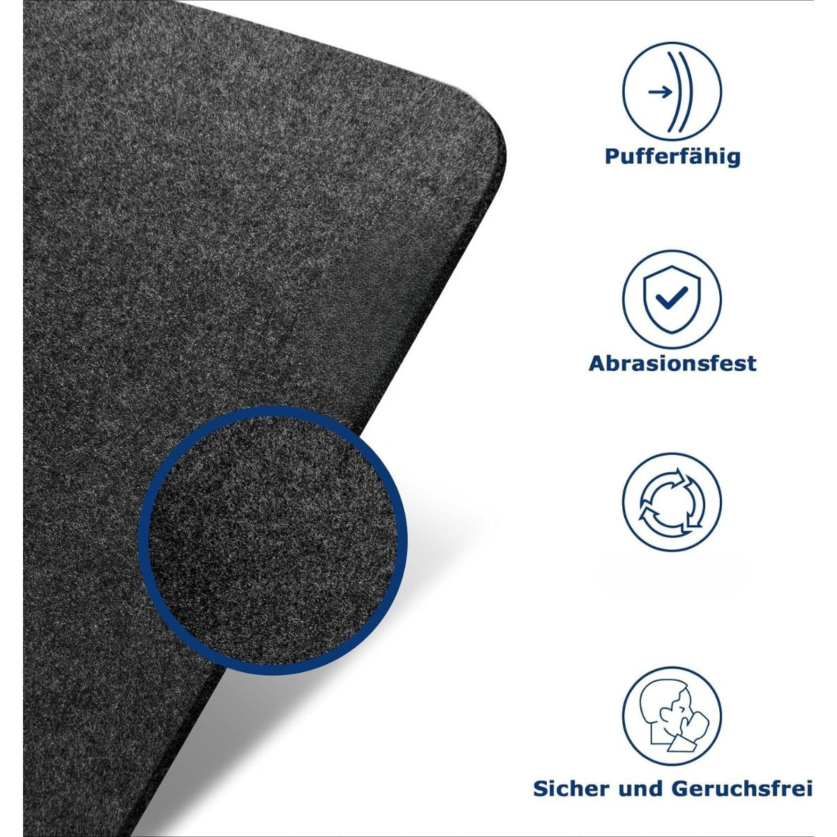 3-in-1 Felt Meal Set – 6 Heat-Resistant Placemats (44 X 31 cm)