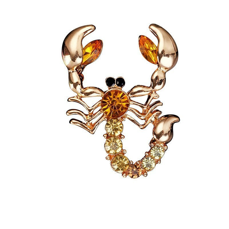 Accessoire à broche de homard en émanel pour femmes
