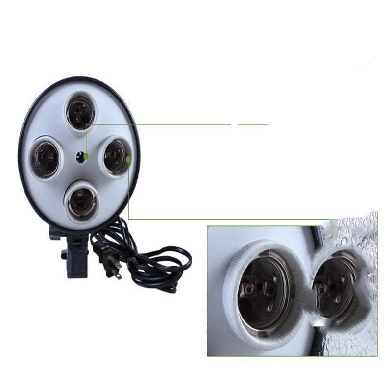 Porte lampe quadruple en céramique pour tournage en studio