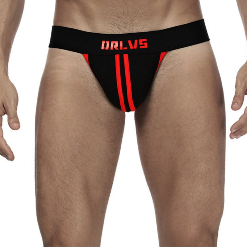 Sexy String Hommes faible taille Sexy double ceinture arrière vide