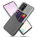 Couvercle de téléphone mobile modèle de tissu Carte unique étui en cuir de protection