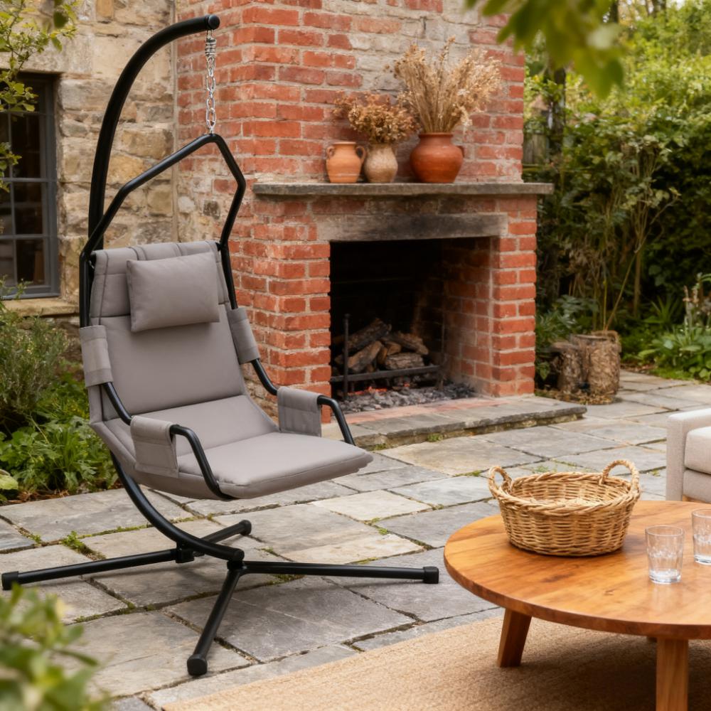 Chaise pivotante suspendue