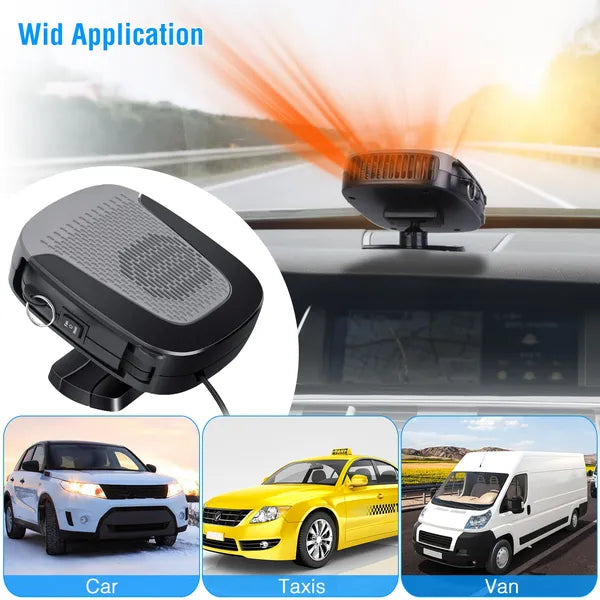 12V 150W Portable voiture chauffage automatique ventilateur de chauffage 2 En 1 défroster Demister pare-brise chauffage