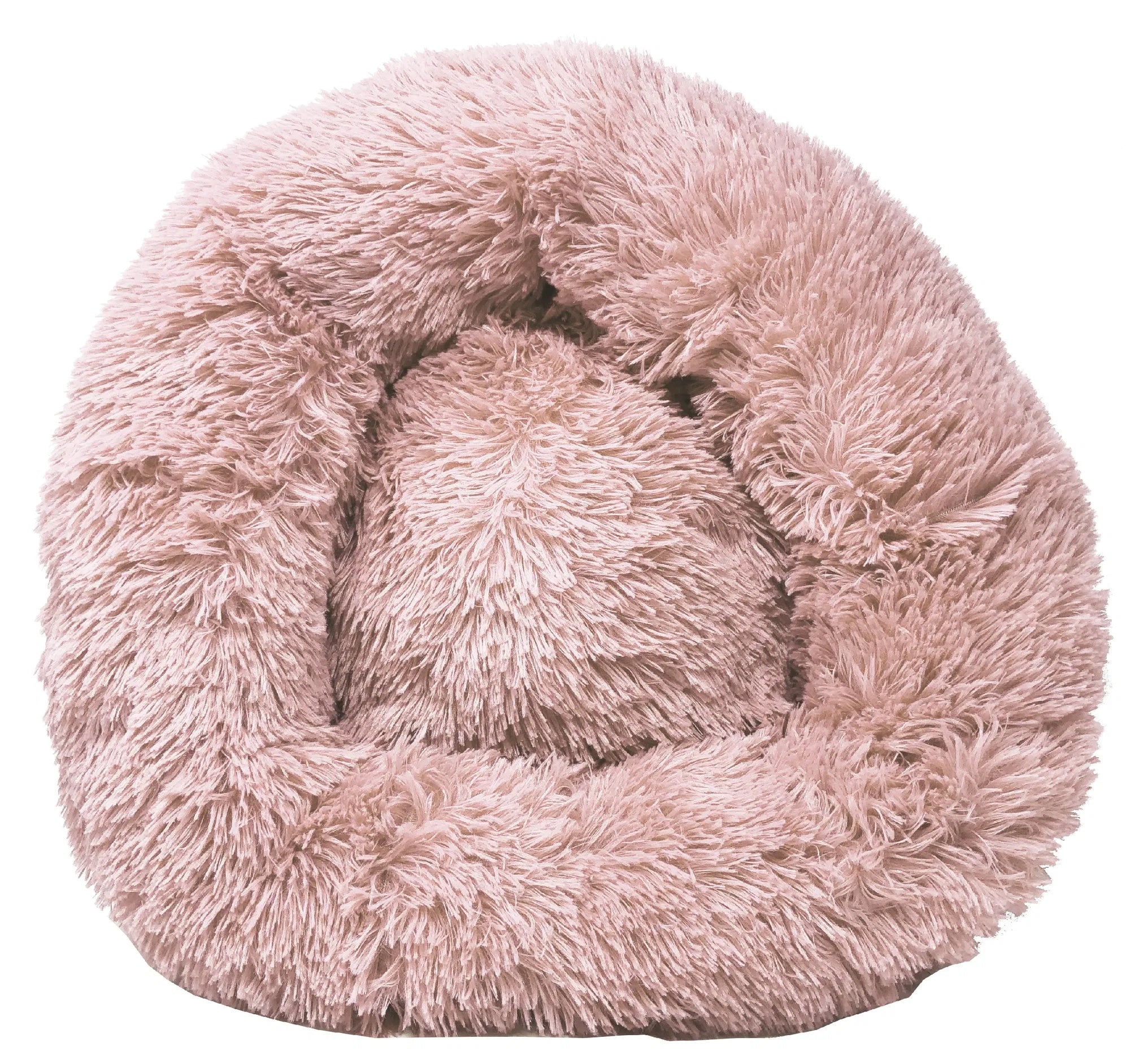 Lit de chien rond en peluche Premium