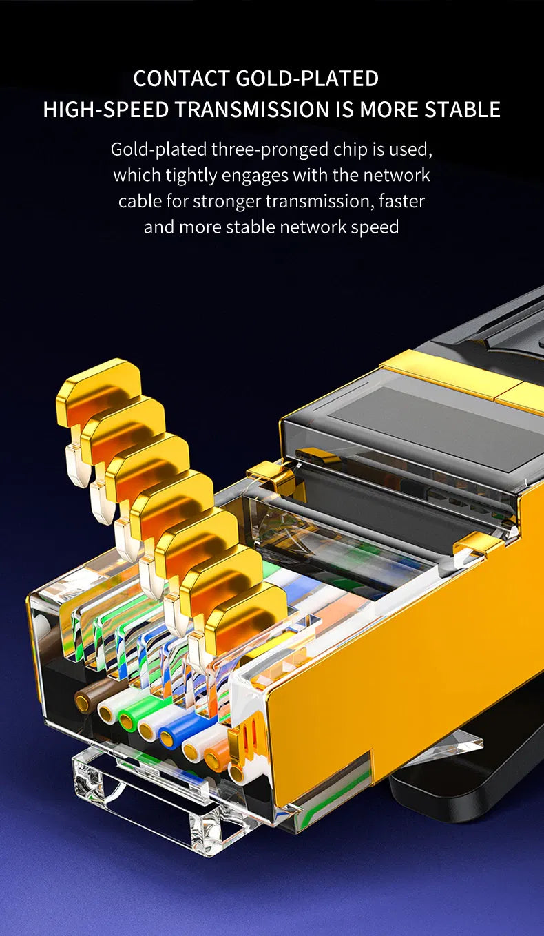 Cat 8 Ethernet RJ45 Câble Super Speed 40Gbps Lot plaqué or réseau LAN