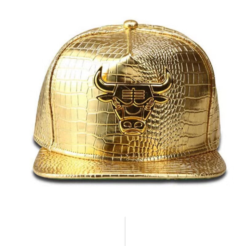 Casquette de baseball en cuir PU pour hommes