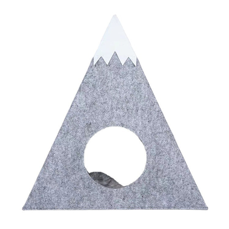 Forme de montagne de neige semi-fermée Felt Pet Kennel