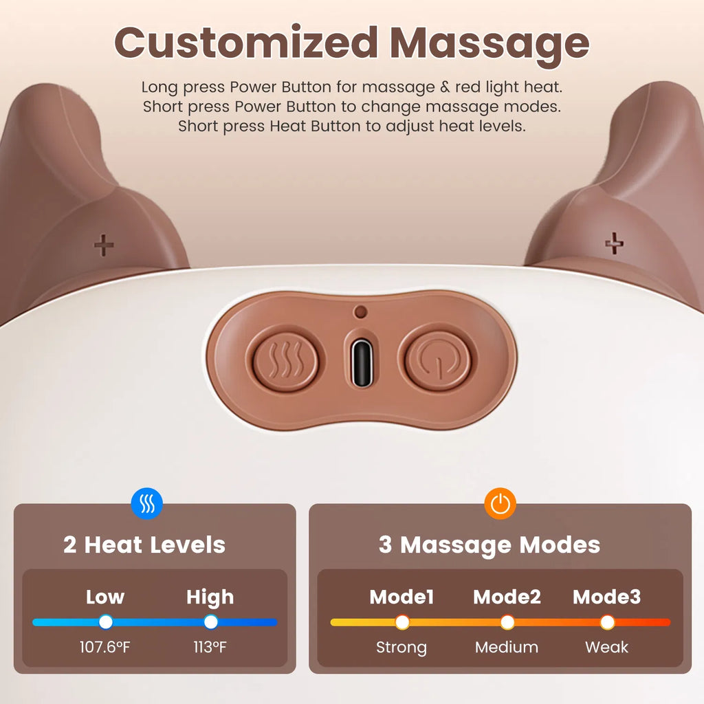 Massager sans fil Shiatsu Col avec chaleur