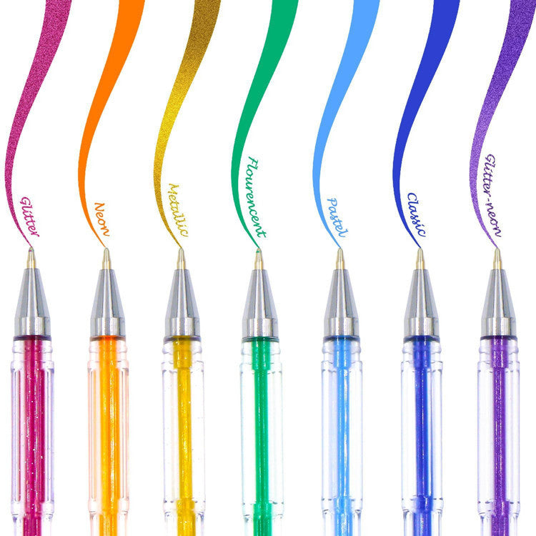 Stylo de couleur Gel Stylo d'aquarelle 100 Couleur Set Highlighter Stylo