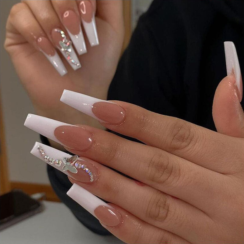 Stickers Nail Portable Faux-Fils de Papillon