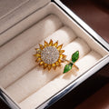 Tournesol Corsage Brooch Exquise Niche-Design Pin Accessory