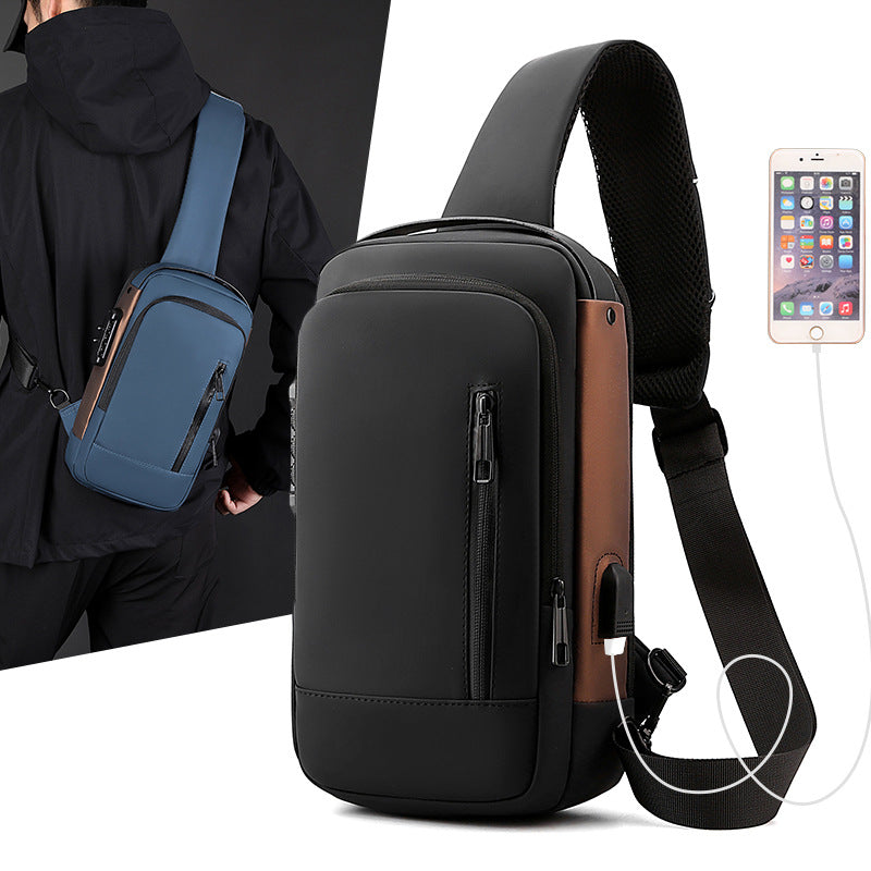 Sac de coffre antivol de moto pour hommes Casual Crossbody Outdoor
