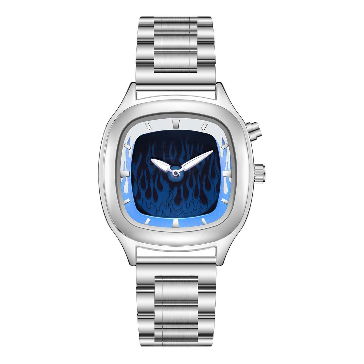 Montre dynamique numérique transformante en acier rétro imperméable
