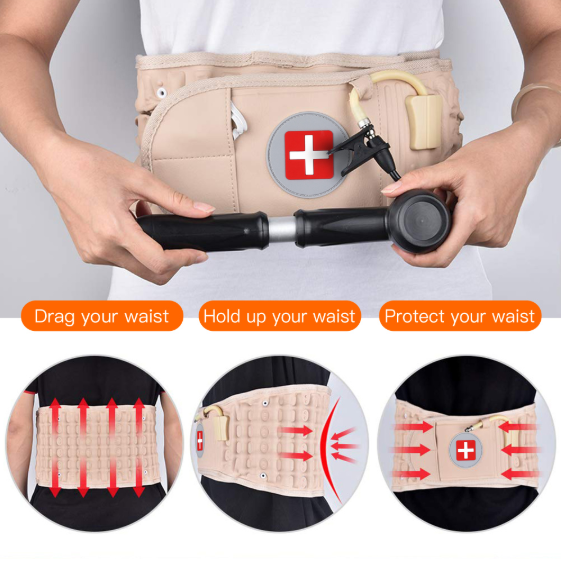 Support Lombaire Spinal de ceinture de traction d'air de taille retour