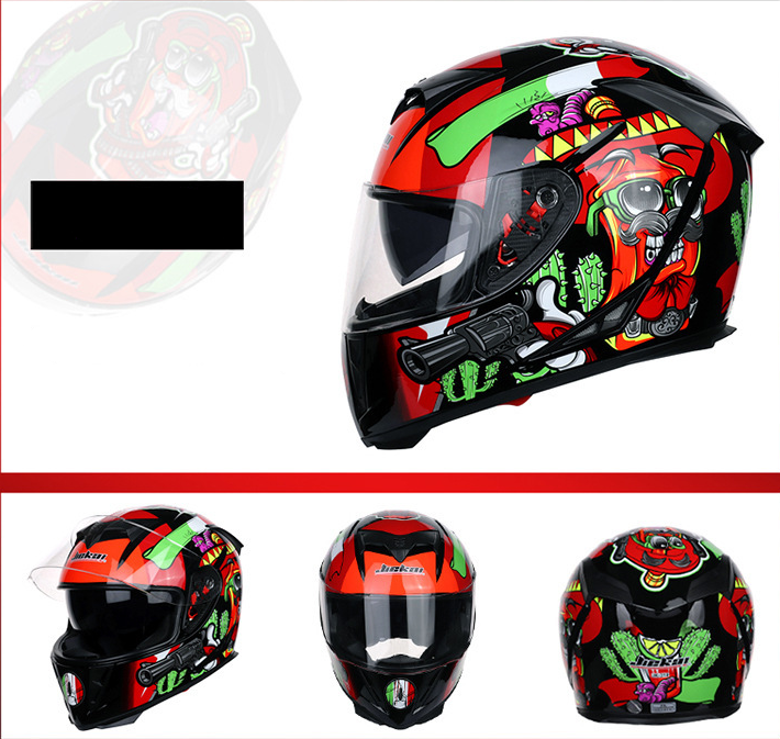 Jetco hiver deux lentilles pleine couverture moto