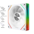 Ventilateur PC ARGB avec refroidissement à air synchronisé et contrôle de température PWM