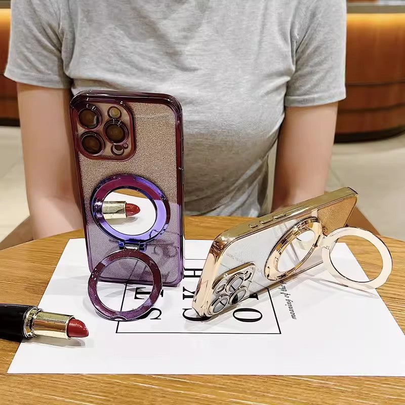 Magnetic Maquillage Miroir boîtier de téléphone