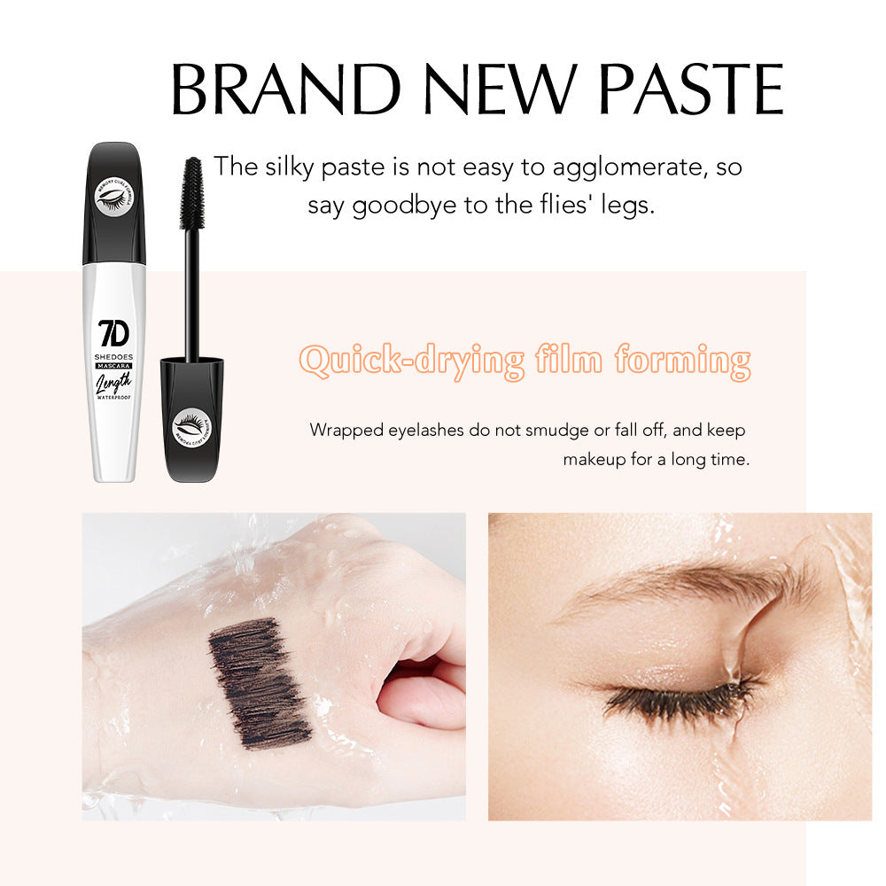 Mascara 7D imperméable facile à enlever et anti-buée