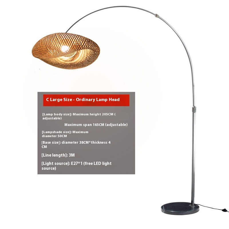 Type de bouton de lampe de plancher de pêche