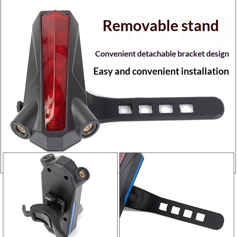 Bicycle Diamond Laser Tail Lampe d'avertissement