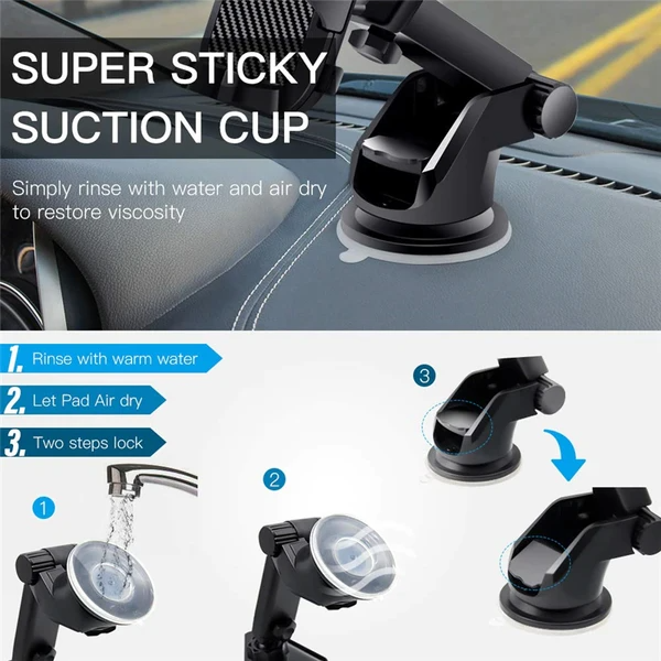 360Monture universelle Support de voiture pare-brise pour téléphone portable GPS