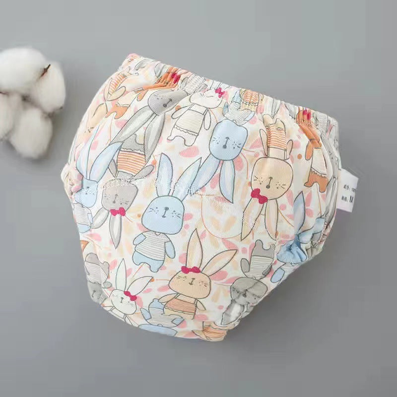 Pantalon d'entraînement pour bébé Pure coton respirant 6 couches Lavable Couche pour bébé