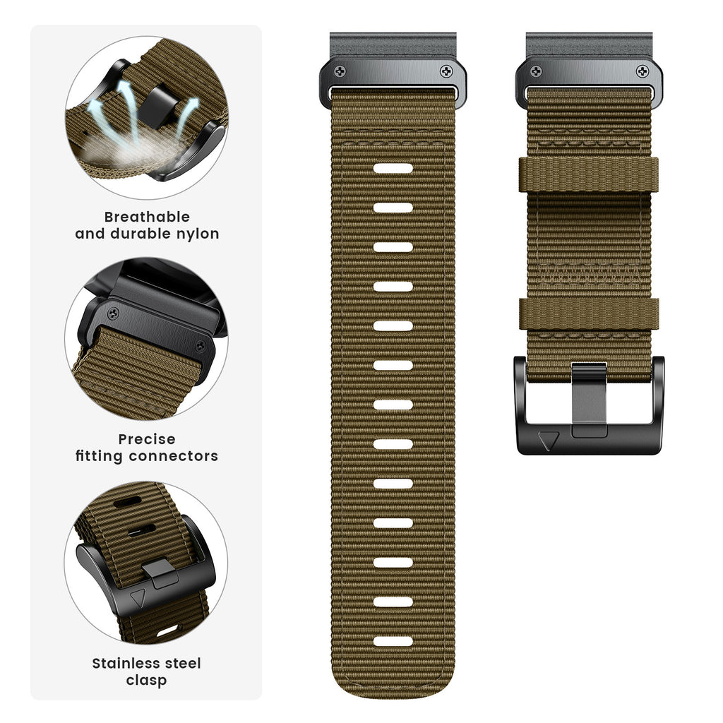 Bracelet de montre en nylon tissé à libération rapide