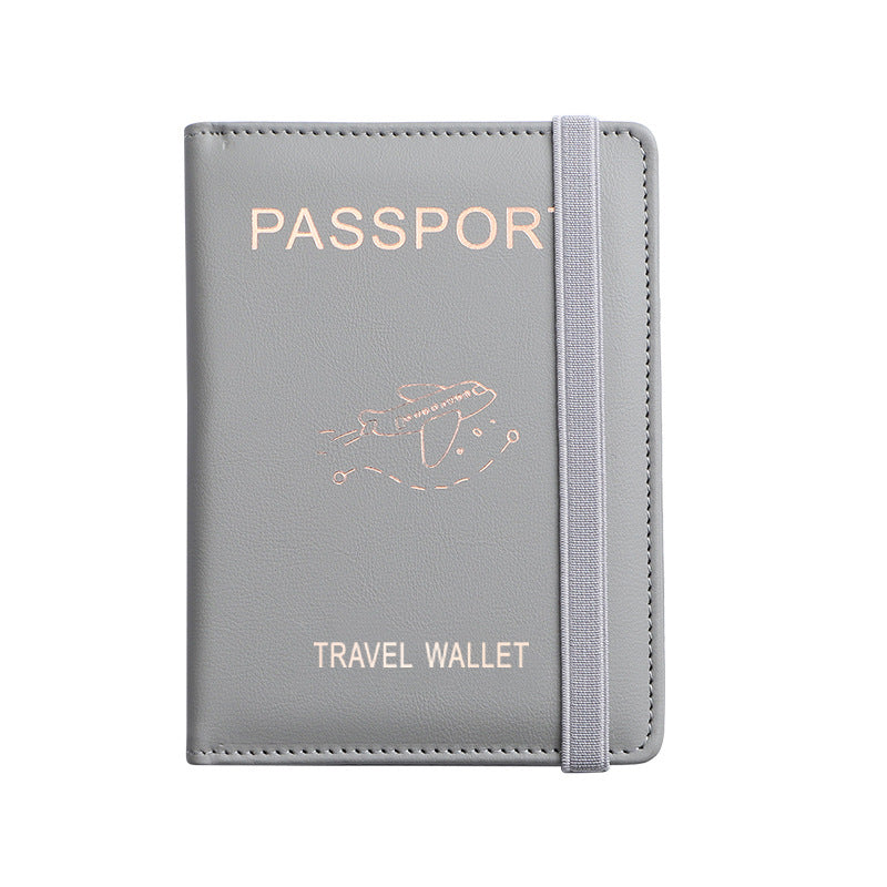 Pu Sac de passeport en cuir Rfid Fentes de cartes multiples Titulaire de certificat multifonctionnel