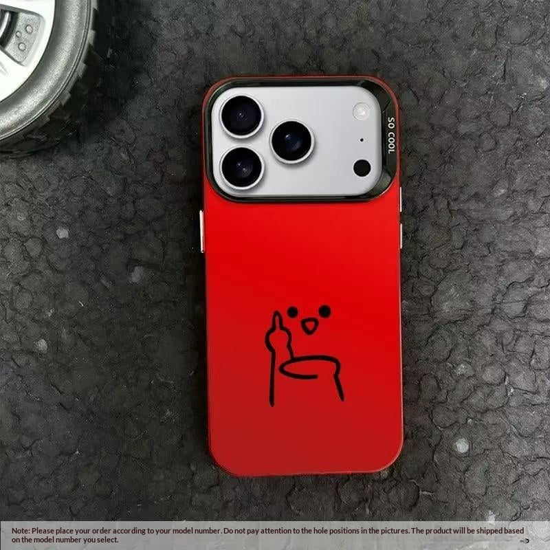 Design drôle degesture compatible avec le boîtier téléphonique Style personnalisé