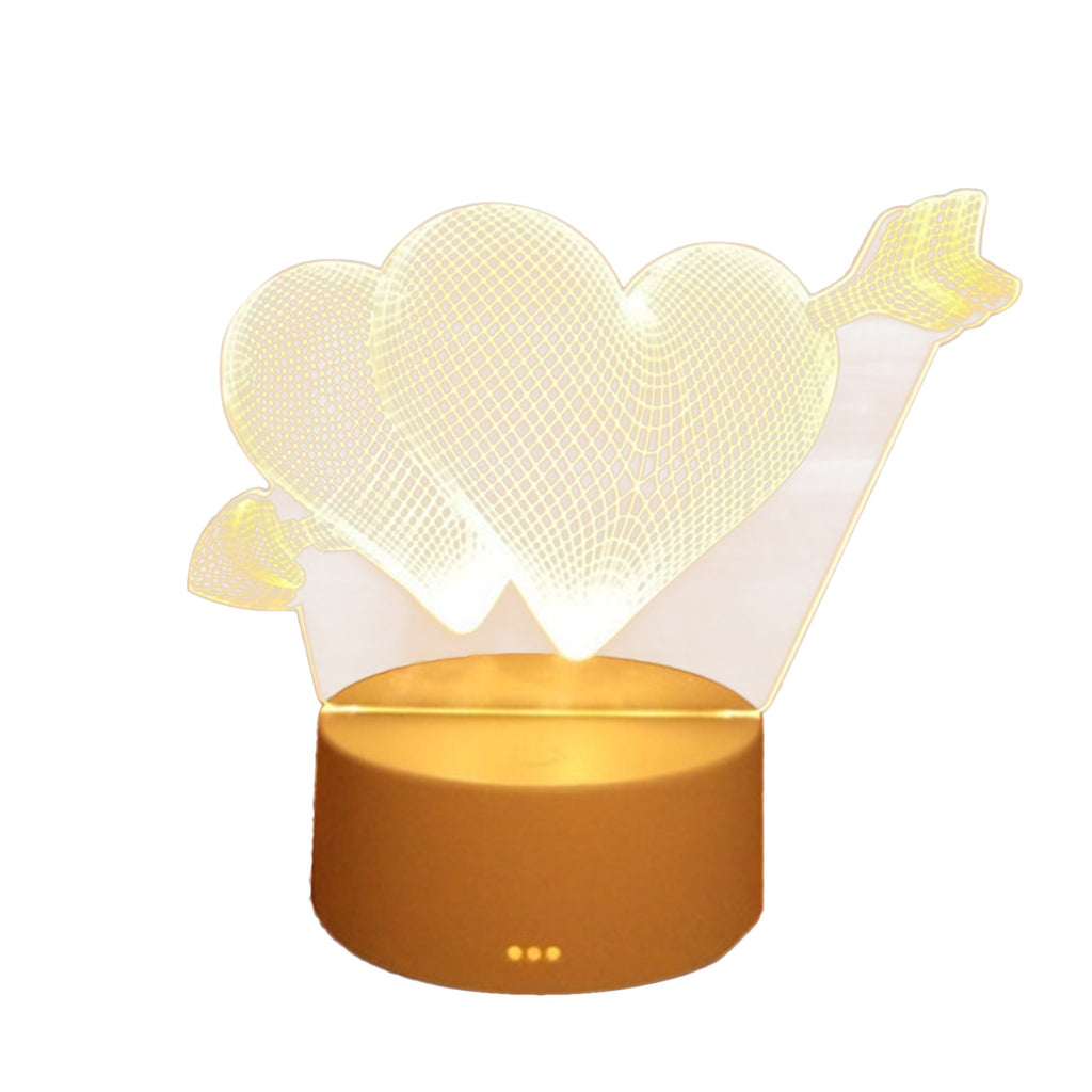 Creative 3D petite lampe de nuit lampe de table style LED Plug-in 3D