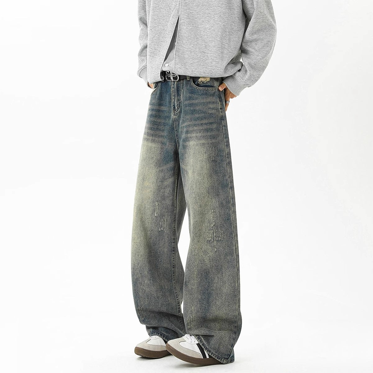 Rétro Détresse Scythe Jeans pour hommes
