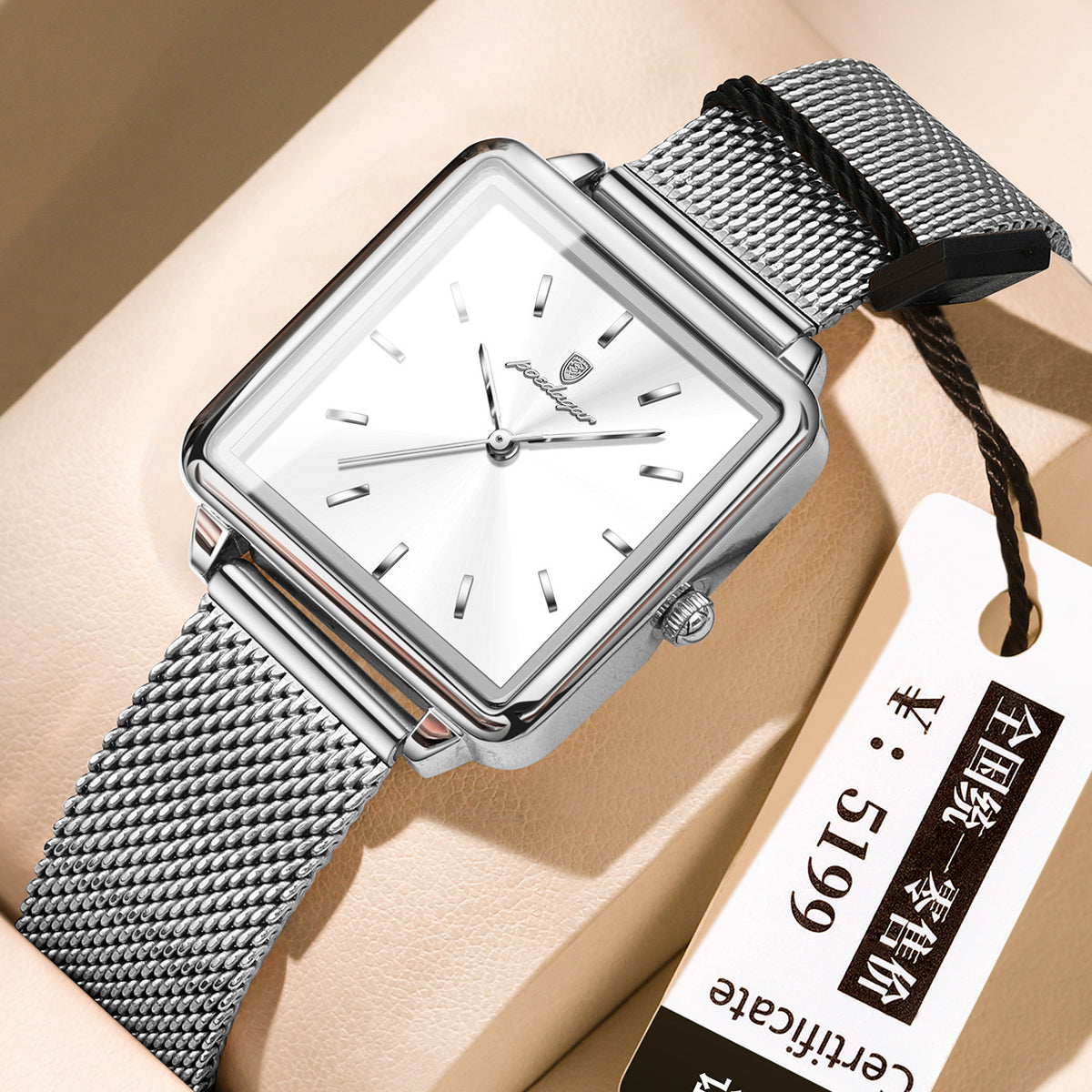 Femmes Quartz Square Watch