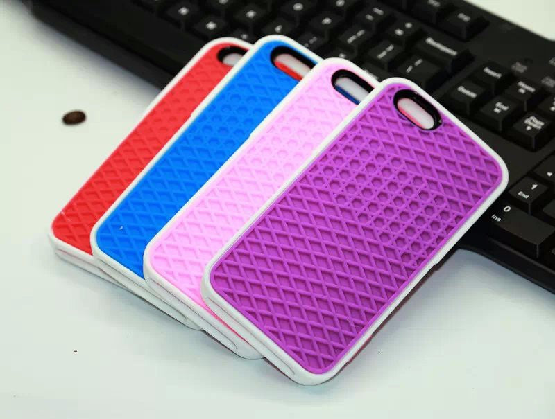Étui de téléphone en silicone à semelle de gaufre