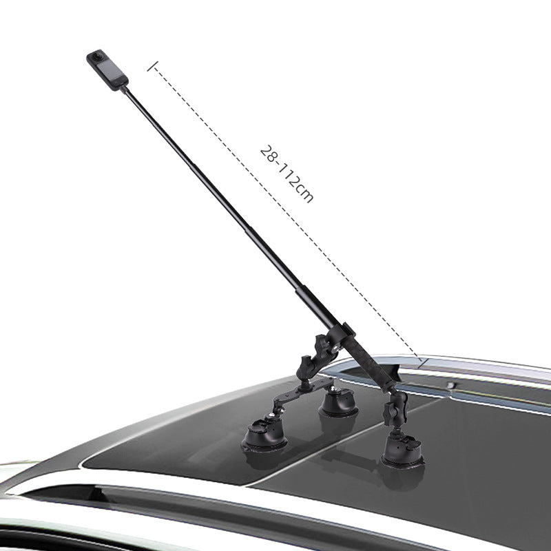 Vue panoramique de caméra Angle Voiture Toit et Raquette Coupe d'aspiration Support fixe