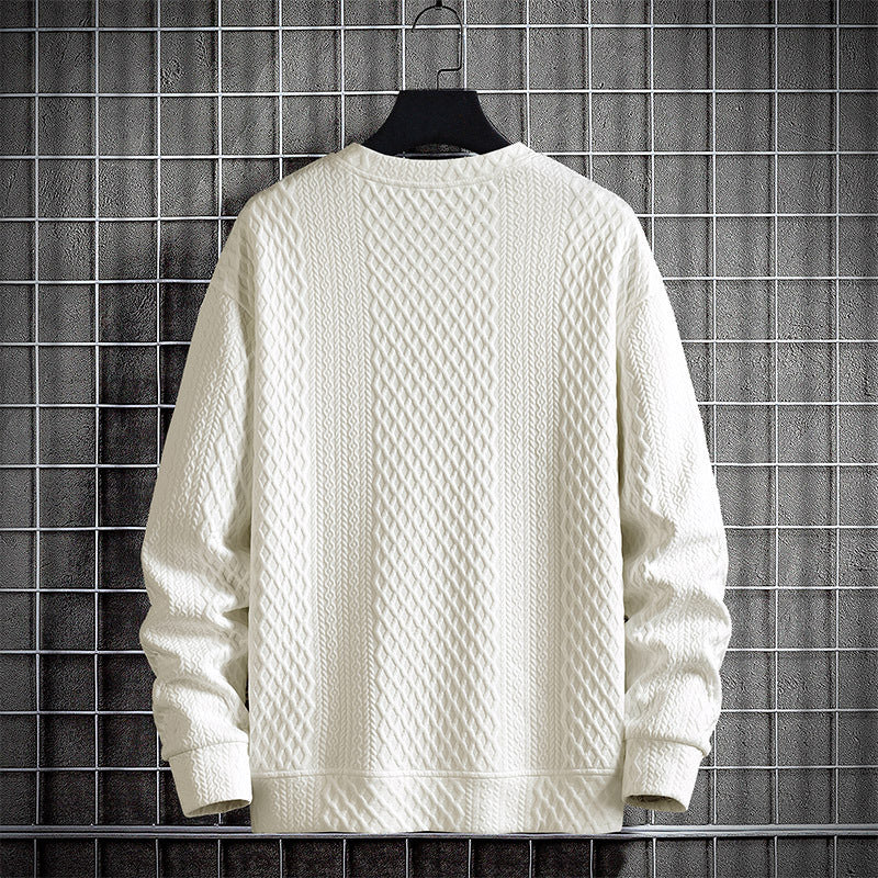 Chemise de fond en pull de cou-d'équipage casual pour hommes