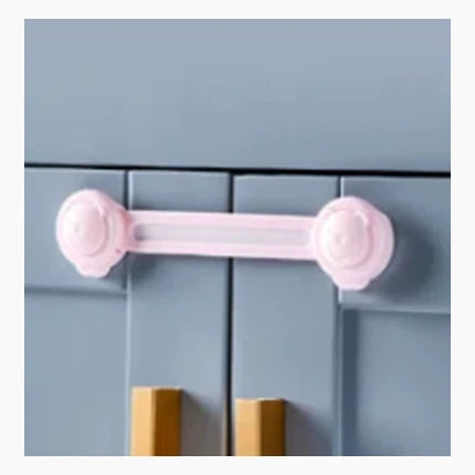 Serrure de sécurité pour enfants Serrure longue rose-1 pièce