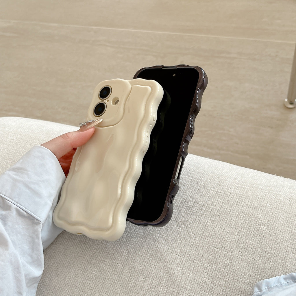 Ins Niche Water Ripple pour 17pro Max Phone Case