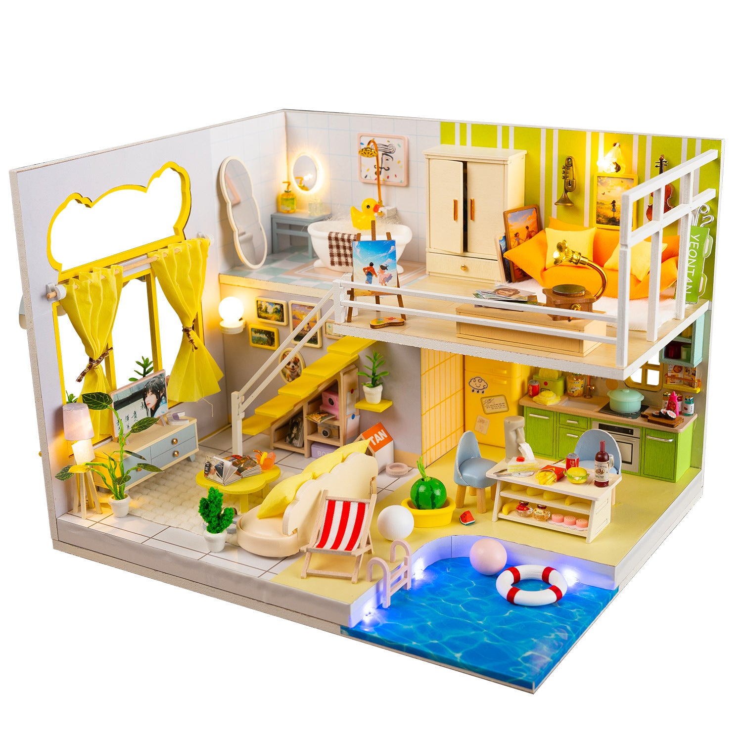 Maison miniature à monter soi-même – scène architecturale