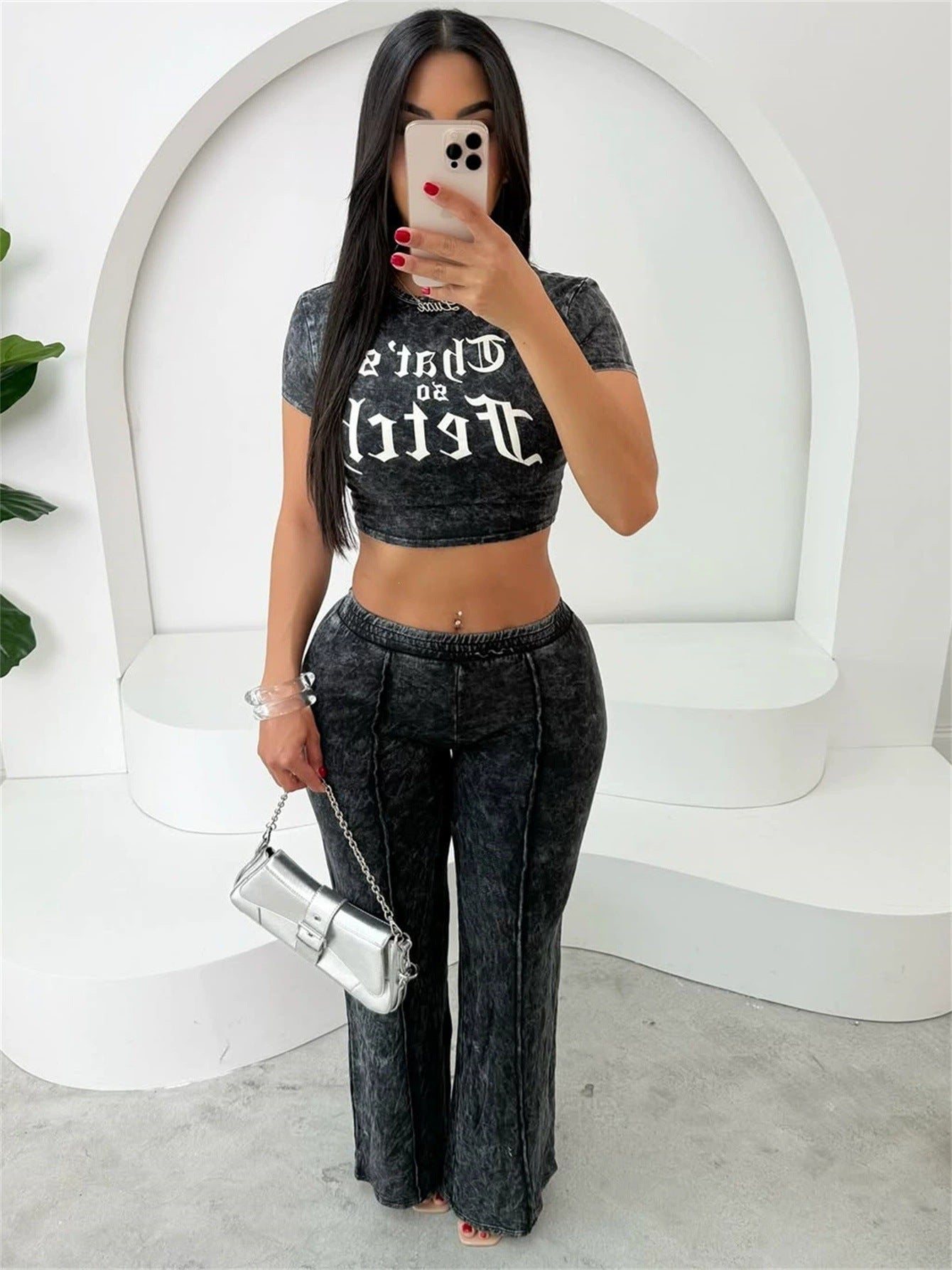 Pantalon à manches courtes imprimé casual pour femmes