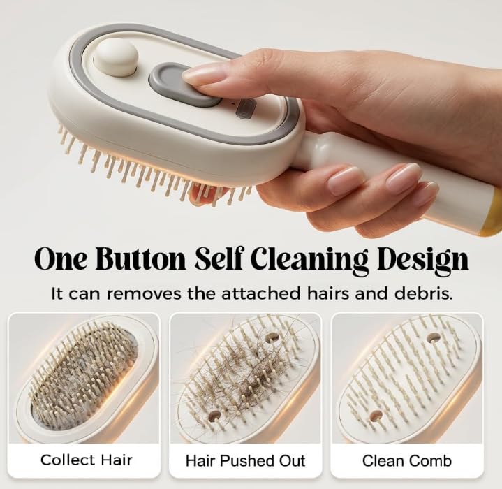 Brosse pour cheveux de massage à spray électrique