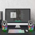 Haut-parleurs d'ordinateur RGB filaires