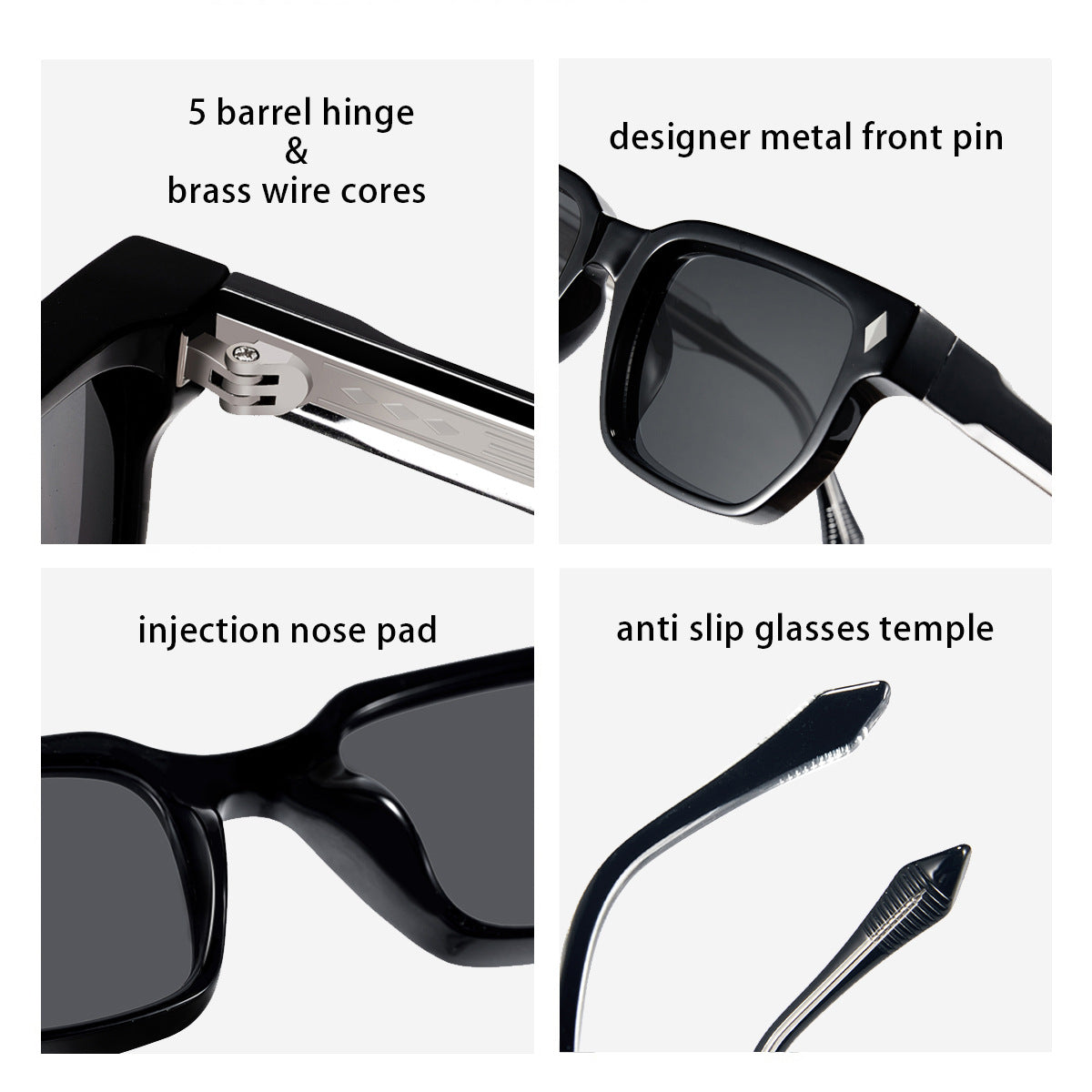 Lunettes de soleil graduées pour hommes et femmes