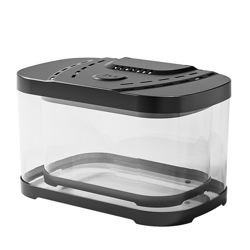 Réservoir en plastique transparent Aquarium Terrarium Décoration Bureau Réservoir ornemental Pet Sup