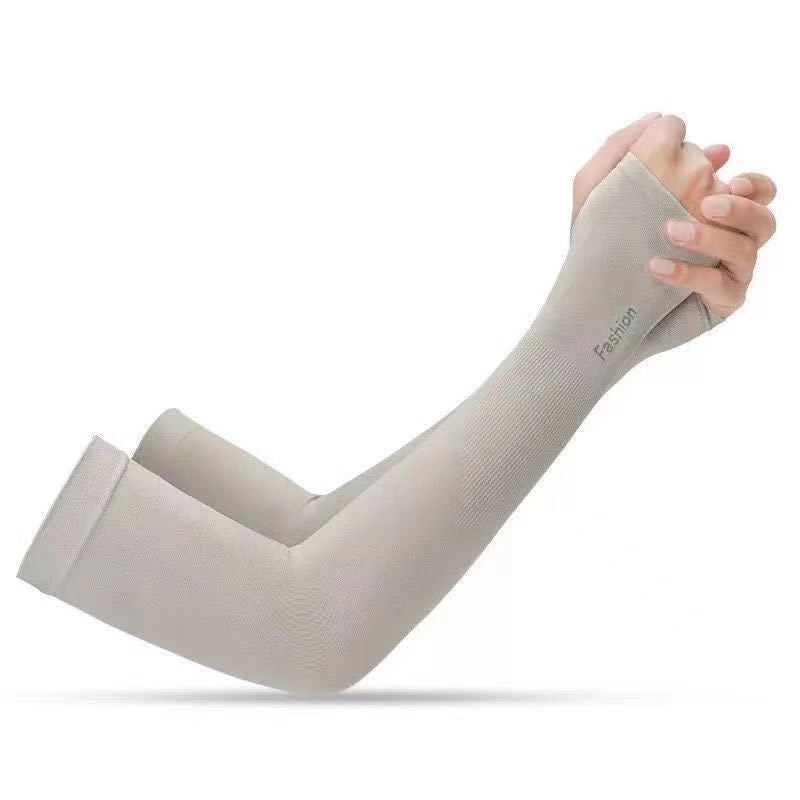 Unisex Cooling Ice Silk Sun Sleeves - Protection UV Bras mince Gardes pour le cyclisme extérieur